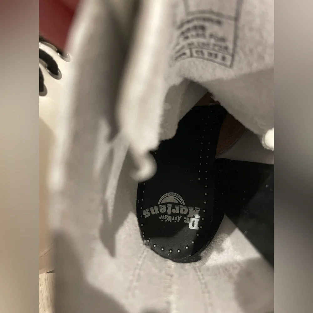 NWOT White Platform Doc Martens - Picture 11 of 12